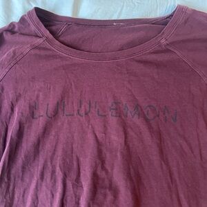 lululemon athletica Women's Maroon Short Sleeve Tee
